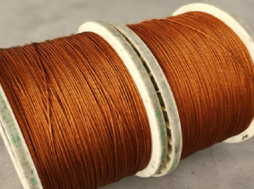 Polyester(imide) overcoated polyamideimide copper clad aluminum litz wire