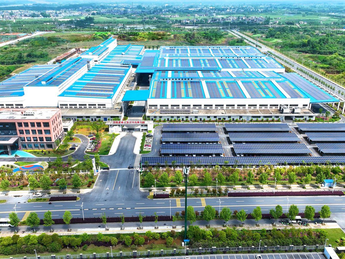 Aerial view of the Jingda copper magnet wire manufacturing base
